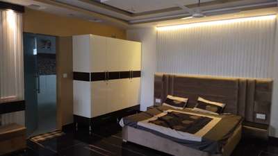 Storage, Bedroom, Furniture, Lighting Designs by Interior Designer Rajesh Kumar, Gautam Buddh Nagar | Kolo