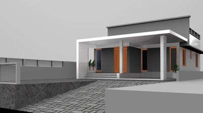 Exterior, Flooring Designs by Contractor Abhilash  MD Construction , Pathanamthitta | Kolo