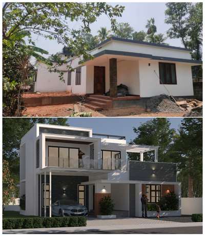 Exterior Designs by Civil Engineer Scale and Pencil, Ernakulam | Kolo
