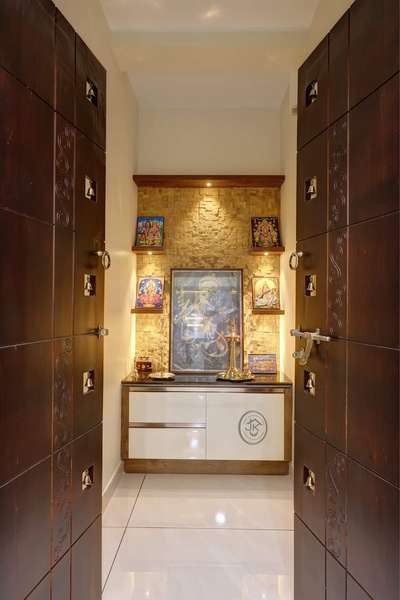 Lighting, Prayer Room, Storage Designs by Architect My Home Builders, Kannur | Kolo