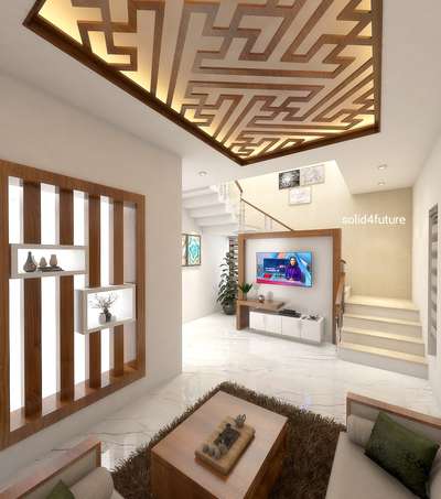 Ceiling, Furniture, Living, Storage, Table Designs by Contractor SANEESH SUKUMARAN, Thrissur | Kolo