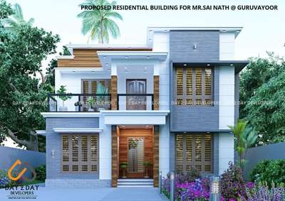 Exterior Designs by Civil Engineer Vinod M Nair, Thrissur | Kolo