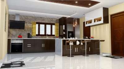 Kitchen, Lighting, Furniture, Storage Designs by Contractor advika  home builders , Ernakulam | Kolo