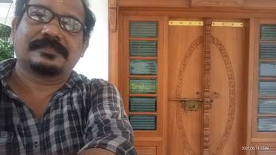 Door Designs by Carpenter Ravindran Kattakampal, Thrissur | Kolo