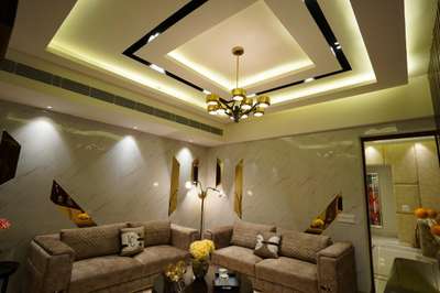 Ceiling, Furniture, Living, Lighting Designs by Interior Designer rohit batra, Gautam Buddh Nagar | Kolo
