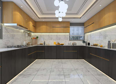 Kitchen, Lighting, Storage Designs by Interior Designer Kavita Singh, Ghaziabad | Kolo