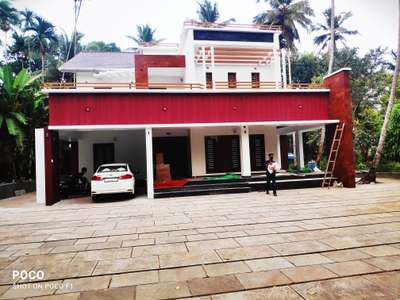 Exterior, Flooring Designs by Electric Works Libeesh Mk, Kozhikode | Kolo