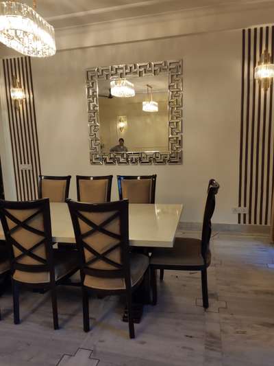 Dining, Furniture, Table, Lighting, Wall Designs by Contractor Nishant kumar, Faridabad | Kolo