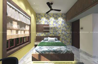 Furniture, Bedroom, Storage Designs by Interior Designer Santhosh Samuel, Pathanamthitta | Kolo
