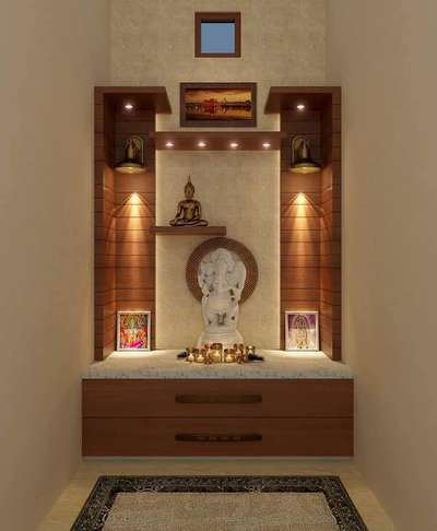 Lighting, Prayer Room, Storage Designs by Carpenter Jahur Ahmad, Gautam Buddh Nagar | Kolo