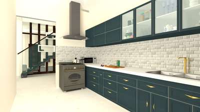 Kitchen, Storage, Staircase Designs by Carpenter mhod sher khan, Indore | Kolo