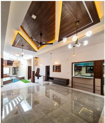 Ceiling, Flooring, Lighting, Living, Storage Designs by Interior Designer Anwar samad, Ernakulam | Kolo