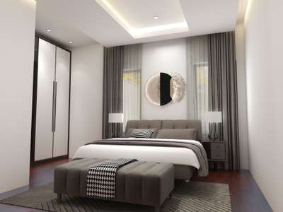 Bedroom, Furniture, Storage, Lighting, Ceiling Designs by Interior Designer ibrahim badusha, Thrissur | Kolo