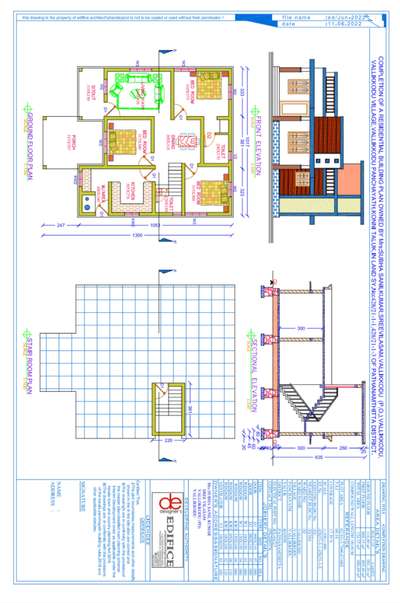 Plans Designs by Architect ഉമേഷ് പി ഉത്തമൻ, Alappuzha | Kolo