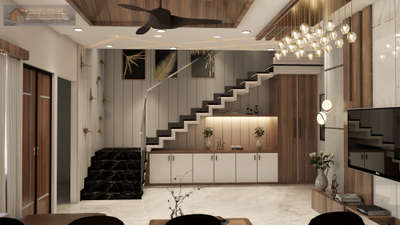 Lighting, Living, Storage, Staircase, Home Decor Designs by Interior Designer sahil khan, Indore | Kolo
