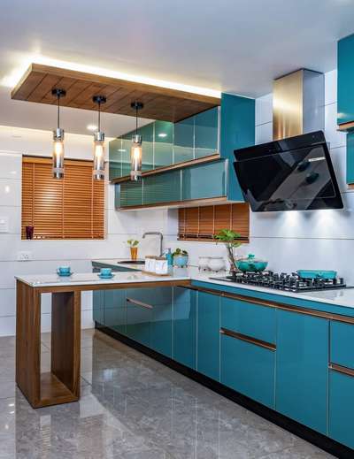 Kitchen, Lighting, Storage Designs by Contractor Sudheeshlal Lal, Malappuram | Kolo