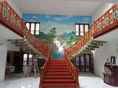 Staircase Designs by Carpenter pushpakumar sivasankaran achary, Pathanamthitta | Kolo