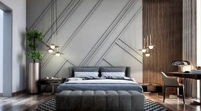 Bedroom, Furniture, Storage, Lighting, Wall Designs by Interior Designer Kåpïl Jåñgrå, Sonipat | Kolo