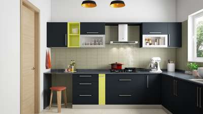 Kitchen, Storage Designs by Civil Engineer KADAMs construction, Indore | Kolo
