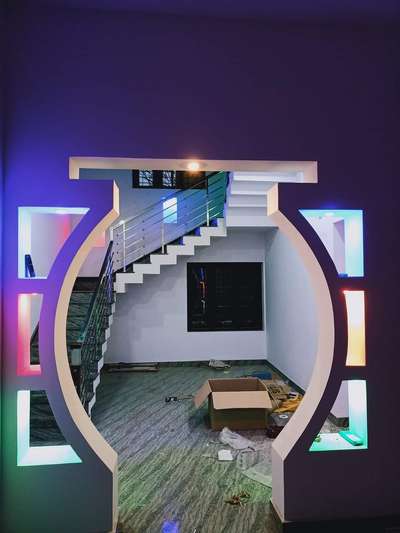 Lighting, Storage, Flooring, Staircase Designs by Contractor Pradeesh P nair, Ernakulam | Kolo