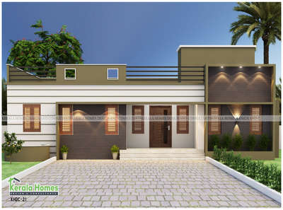 Exterior, Lighting Designs by Architect KERALA HOMES  DESIGN , Ernakulam | Kolo