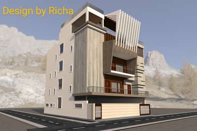 Exterior Designs by 3D & CAD richa shrivastava, Delhi | Kolo