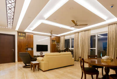 Ceiling, Furniture, Living, Lighting, Storage, Table Designs by Interior Designer MAJESTIC INTERIORS â„¢, Faridabad | Kolo