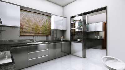 Kitchen, Storage Designs by Civil Engineer EVA ARCHITECTS, Pathanamthitta | Kolo