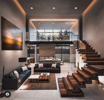 Lighting, Living, Furniture, Table, Staircase Designs by Contractor vasuparda construction, Delhi | Kolo