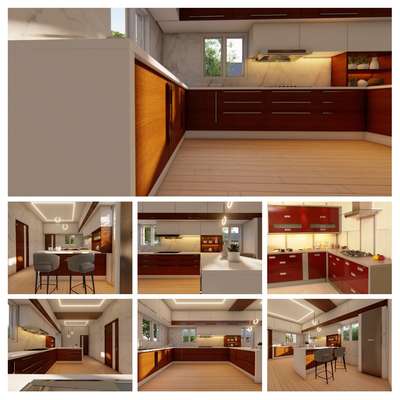 Kitchen Designs by Contractor Global Housing, Thrissur | Kolo