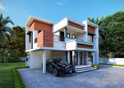 Exterior Designs by Contractor THOUGHTline designers, Alappuzha | Kolo