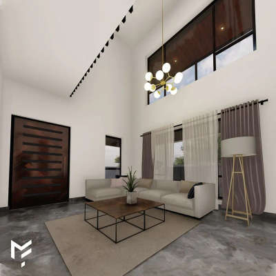Living, Lighting, Furniture, Table, Ceiling, Flooring Designs by Architect matfy designs, Kozhikode | Kolo