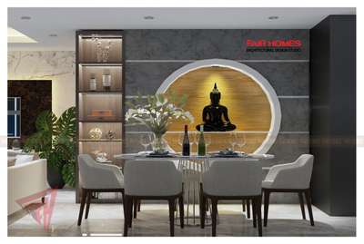 Dining, Wall, Home Decor, Furniture Designs by Interior Designer Fairhomes Architects   Interiors , Ernakulam | Kolo