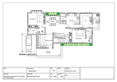 Plans Designs by Civil Engineer Aseem P, Kannur | Kolo