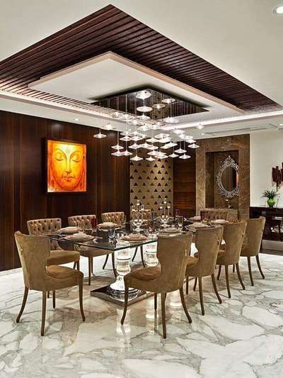 Ceiling, Dining, Furniture, Table Designs by Contractor Rajiv  Kumar, Ghaziabad | Kolo