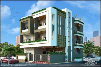 Exterior Designs by Contractor Pankaj  Bhartiya , Indore | Kolo