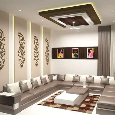 Ceiling, Lighting, Living, Furniture, Table Designs by Painting Works Sarath S, Idukki | Kolo