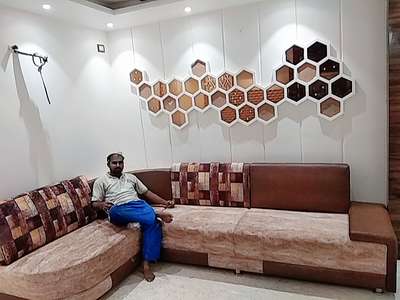 Living, Lighting, Furniture, Wall Designs by Carpenter Omparkash Sharma, Delhi | Kolo