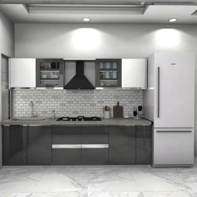 Kitchen, Lighting, Storage Designs by Interior Designer Rajat Ghorse, Bhopal | Kolo