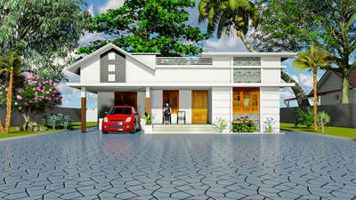 Exterior Designs by Civil Engineer Muhammed Ashique, Malappuram | Kolo