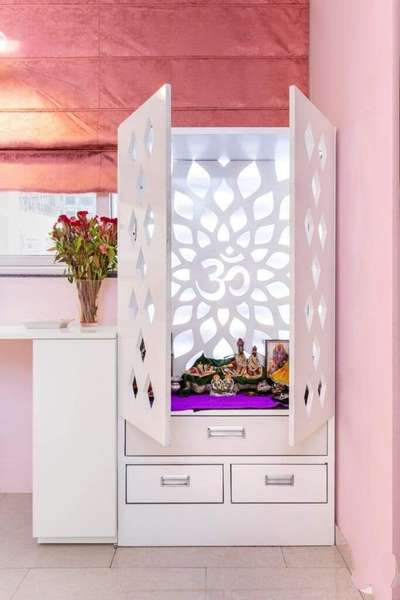 Prayer Room, Storage Designs by Carpenter DHANESH DHANU, Palakkad | Kolo