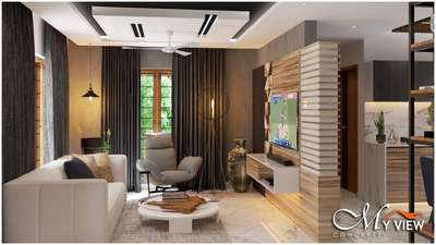 Ceiling, Furniture, Living, Storage, Table Designs by Interior Designer Myview Concepts  interior Design studio, Kannur | Kolo