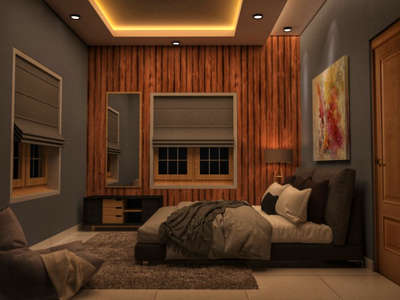 Furniture, Storage, Bedroom, Wall, Window Designs by Interior Designer Arun G, Thrissur | Kolo
