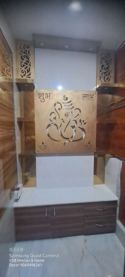 Prayer Room, Storage Designs by Contractor Vikas Kumar Panchal, Ghaziabad | Kolo