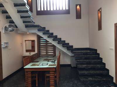 Staircase, Table, Furniture Designs by Contractor ashraf povval, Kasaragod | Kolo