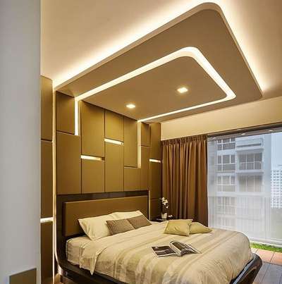 Ceiling, Lighting, Furniture, Bedroom Designs by Contractor Shamshad Ali Fall Ceiling bhopal, Bhopal | Kolo