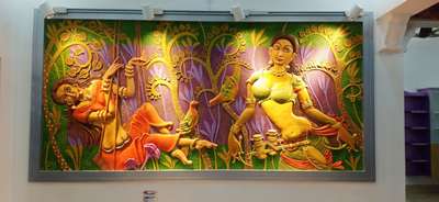 Wall Designs by Gardening & Landscaping cave art  designers, Alappuzha | Kolo