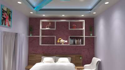 Ceiling, Furniture, Storage, Bedroom, Wall Designs by Interior Designer pramjeet Deswal, Rohtak | Kolo
