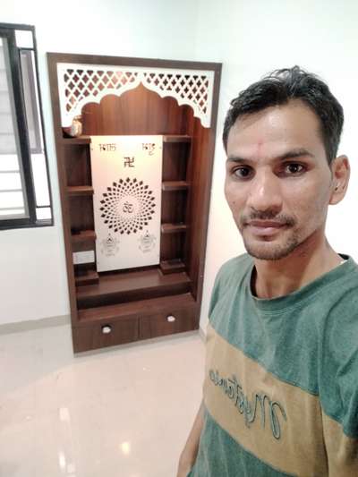 Prayer Room, Storage Designs by Interior Designer Mahesh Kumar Jangir, Bhopal | Kolo