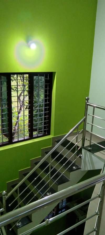 Staircase Designs by Painting Works Sarath Vs, Pathanamthitta | Kolo